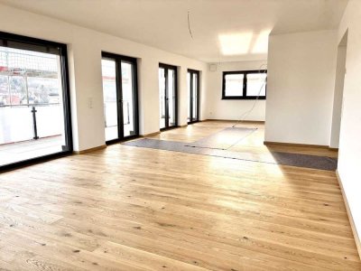 Exklusive, offen geschnittene 4-Zimmer-Loft-Wohnung mit Balkon und Donaublick!