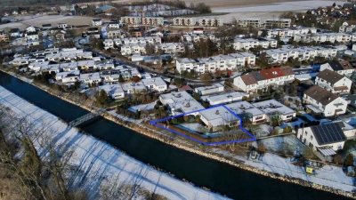 Wohnen am Wasser: Idyllischer Bungalow mit direktem Illerkanalzugang in Senden