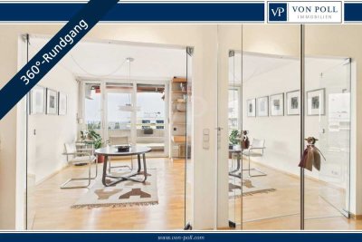 Lichtdurchflutete, barrierefreie Penthouse - Wohnung mit 2 Balkonen in gepflegter Wohnlage