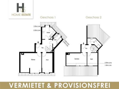 Maisonette-Wohnung mit 4 Zimmern und traumhaftem Ausblick