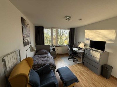 Untermiete: Möblierte 1-Zimmer Wohnung im Studentenwohnheim (Mitte Januar - Ende Mai 2026)