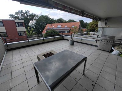 2 Zimmer Wohnung mit 35m² Terrasse und überdachter Stellplatz in zentraler Lage in Hollage