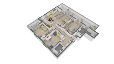 Attraktive 4,5-Zimmer-Wohnung im DG in S-Bahn-Nähe