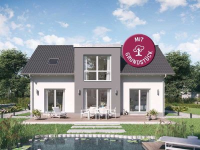 Massives Familienhaus bauen - energieeffizient & individuell (inkl. Grundstück)