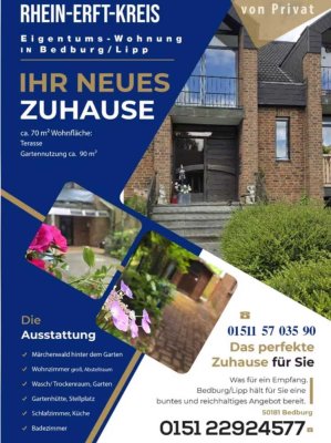 Ansprechende und gepflegte 2-Zimmer-Erdgeschosswohnung in Bedburg