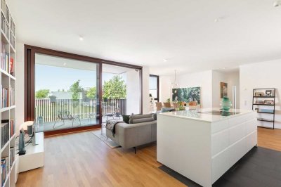 Prenzlauer Berg, nahe Volkspark Friedrichshain: 4 Zimmer-Neubauwohnung, zwei Balkone, Aufzug, Tiefga
