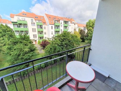 Ruhige charmante 2-Zimmer-Wohnung im 3. OG mit Balkon in Leipzig-Wahren
