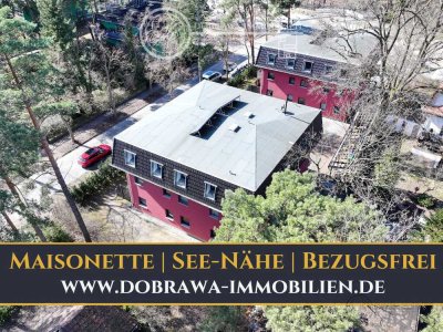 Licht, Luft & Wasser: Großzügige Maisonettewohnung in Toplage von Eichwalde