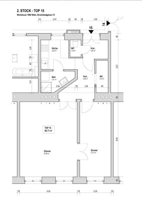 Altbau / Zimmer, Kabinett Wohnung bei AKH-Wien