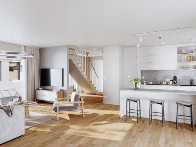 Ihre urbane Oase im Grünen – Stilvolle 3-Zimmer-Maisonette mit Süd-Ausrichtung