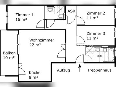 Tauschwohnung: 4-Zimmer-Wohnung in Dresden Neustadt gegen Größere