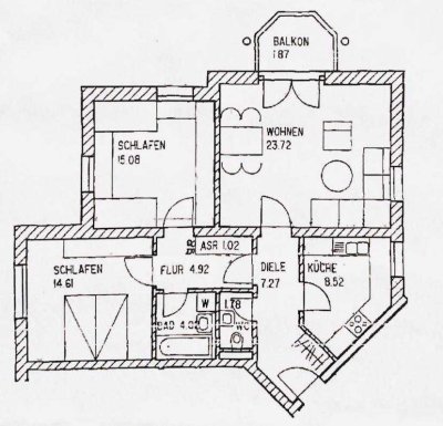 Helle 83 m² Wohnung in Kempten (Allgäu) - St. Mang