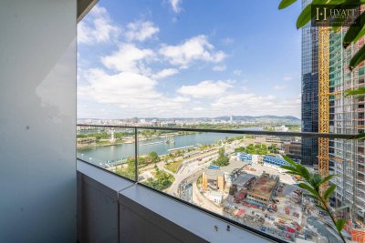 Danubeflats – Österreichs höchstes Wohnhochhaus mit atemberaubendem Ausblick, exklusivem Spa und urbanem Luxus direkt an der Neuen Donau