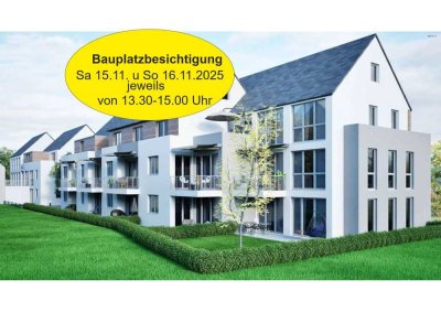 Bauplatzbes. Sa 15.+So 16.11. 13.30-15Uhr Ringstr. 15! 3 Zi-Wo im OG mit Terrasse (Wo 03)