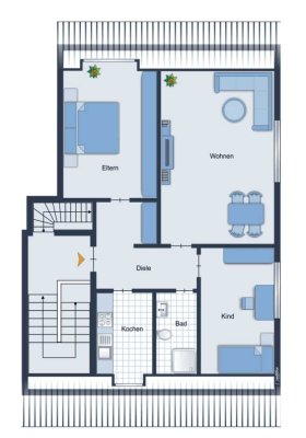 Essen - Frintrop| Renovierte 3-Zimmer-DG-Wohnung in guter Lage!