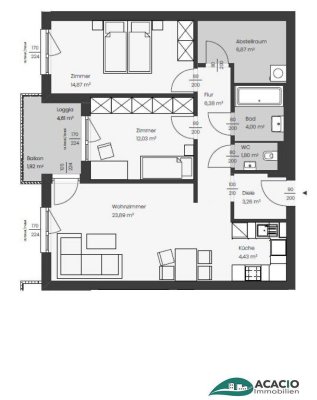 wunderschöne 3-Zimmer-Wohnung mit Loggia - KLIMAAKTIV Gold ausgezeichneter Neubau - keine Provision für den Käufer - Nähe St. Pölten / Wohnpark Ober-Grafendorf - ökologisch, hochmodern, ausgezeichnet ***
