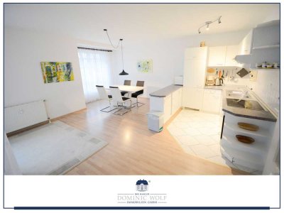 Strand-& zentrumsnahe Maisonette-Wohnung mit Loggia