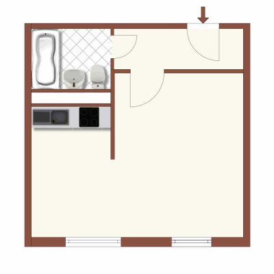 So macht wohnen Spaß: praktisches 1-Zi.-Appartment