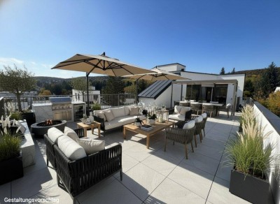 RESIDIEREN ÜBER DEN WEINBERGEN | Erstbezug | 4 Zimmer | 2 Terrassen | Absolute Ruhelage | Aufzug bis in die Wohnung