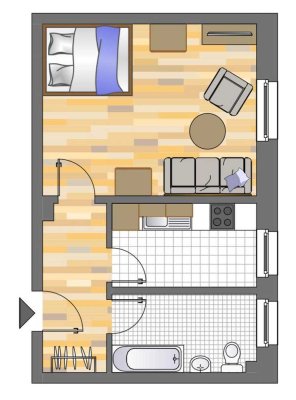 1-Zimmer-Wohnung in Gelsenkirchen Bismarck