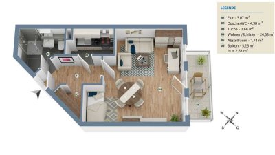 KAPITALANLEGER – Hübsches Appartement in sehr beliebter Wohnlage