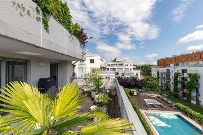 Hohe Warte: Moderne 3 Zimmer-Wohnung mit 2 Terrassen und Garagenstellplatz