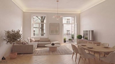 Provisionsfrei: 4-Zimmer-Altbau-Erstbezug beim Schloss Belvedere