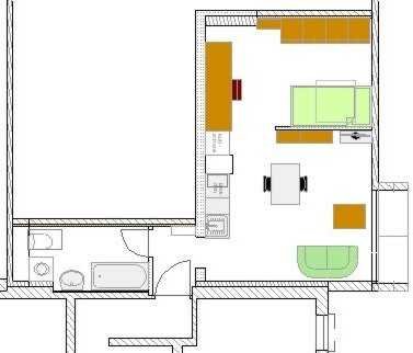Studio-Appt, 1-2 Personen, DG/ 1.OG, komfortabel, nett möbliert, von privat, Bitte: Alter, Beruf usw
