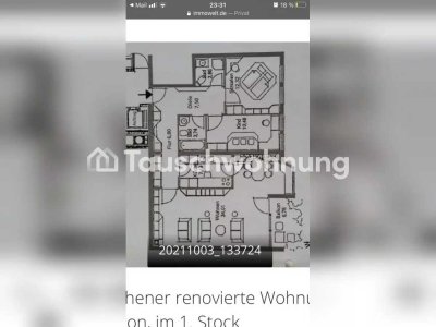 Tauschwohnung: Schöne Wohnung mit offener Küche in Isarnähe