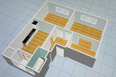 Wohnung in Uni-Nähe, zentral an einer Einkaufsstraße, provisionsfrei, 1. Etage,