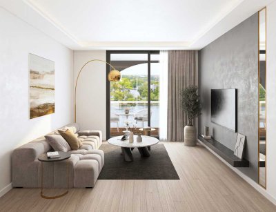 Einmaliger Blick aufs Wasser! 66 m² mit sonnigem Balkon in Top-Lage