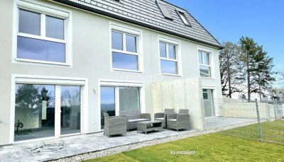 Miete mit Kaufoption: Moderne, helle Doppelhaushälfte mit fantastischem Weitblick in ruhiger Lage