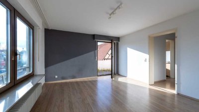 Lichtdurchflutete 2-Zimmer-Wohnung mit Balkon und Weitblick