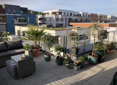 Traumhafte Penthousewohnung im Alten Güterbahnhofviertel