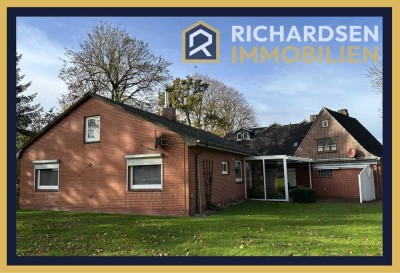 Einfamilienhaus mit überdachter Terrasse & Garage in ruhiger Sackgassenlage zentrumsnah in Niebüll