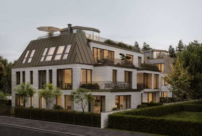 Neubau: 3-Zimmer-Gartenwohnung mit großem Süd-West-Privatgarten und attraktivem Souterrain