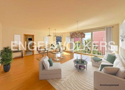Lichtdurchflutete 4-Zimmer-Wohnung mit Balkon und Stellplatz in attraktiver Lage