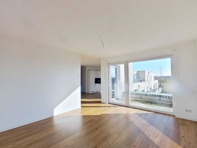 **TOP MODERN**  3-Zimmer-Neubauwohnung mit Einbauküche und Balkon