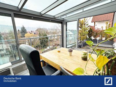 Willkommen in Ihrem neuen Zuhause – stilvolle Maisonette mit Wintergarten & Garage in Remshalden