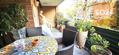 SO24: Düren, Sehr schicke 3-4 Zimmerstadtwohnung, mit Loggia, Terrasse und 2 abschließbaren Garagen.