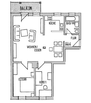 ++ 3-Raum-Wohnung mit Balkon und Pkw-Stellplatz ++