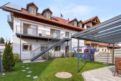 Traumwohnung für Familien: 170 m² Maisonette-Wohnung mit eigenem Garten und Doppelgarage