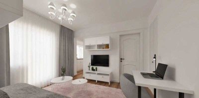 Exklusive, gepflegte 1,5-Raum-Wohnung mit Balkon und Einbauküche in Wangen im Allgäu