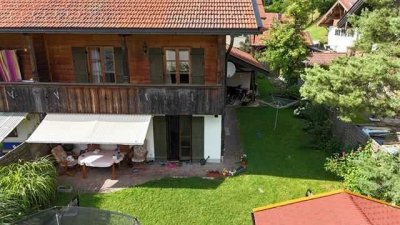 Lenggries Fleck: Doppelhaushälfte mit schönem Garten