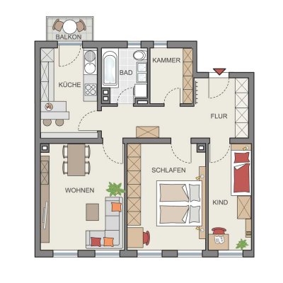 *GOHO: Urban Living* 3 Zi. plus Wohnküche * Nähe Plärrer und U1*