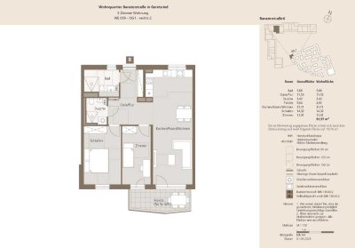 EOF-Wohnungstyp 3-Zimmer