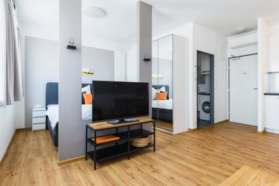 ALL-INCLUSIVE-Miete, vollmöbliertes Apartment COMFORT Top23 mit Klima