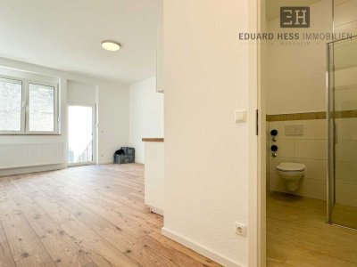 ++ ERSTBEZUG NACH SANIERUNG: Frisch saniertes 1-Zimmer-Apartment mit eigenem Terrassenanteil ++