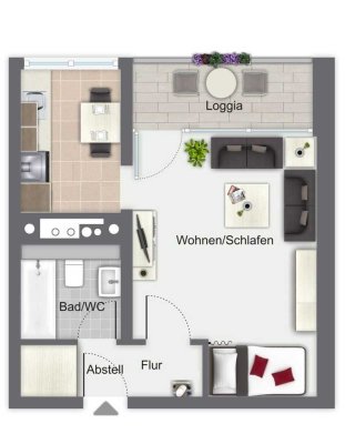 Wohnung in schöner Lage von Moers Schwafheim zu vermieten