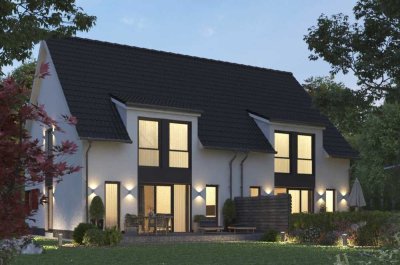 Köln-Mülheim - Doppelhaushälfte mit Bodenplatte - Neubau - Haus mit GROSSEM Grundstück